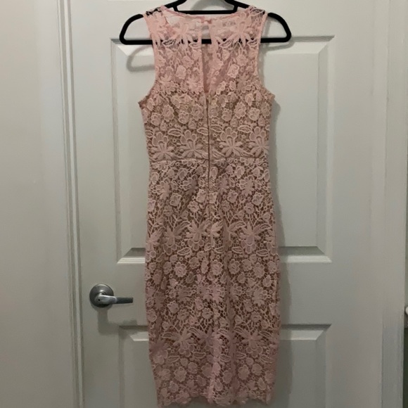 Bisou Bisou Michele Bohbot  Peach Eyelet Dress - Picture 4 of 12